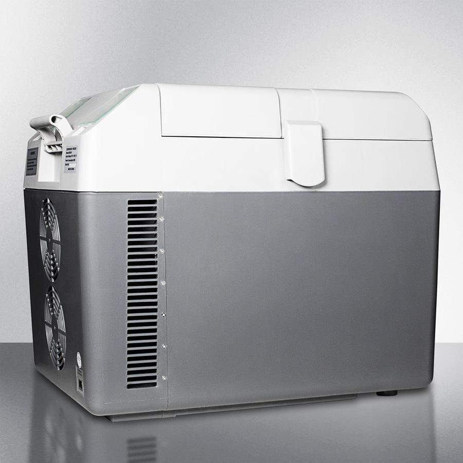 Summit Refrigeration + Cooling Summit Portable 12V/24V Cooler Capable of Operation as Refrigerator (2-8°C) or Freezer (-15°C) / SPRF26