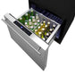 Summit Refrigeration + Cooling Summit Single Drawer All-Refrigerator Approved For Outdoor, Residential, and Commercial Use, Built-In Capable or Freestanding, with Digital Thermostat, Frost-Free Operation, and Panel-Ready Stainless Steel Drawer / FF1DSS