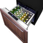 Summit Refrigeration + Cooling Summit Single Drawer All-Refrigerator Approved for Outdoor, Residential & Commercial Use, Built-In Capable or Freestanding, w/ Digital Thermostat, Frost-Free Operation & Panel-Ready SS Drawer w/ Oversized Front for Use in 24" Wide Spaces / FF1DSS24
