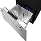 Summit Refrigeration + Cooling Summit Single Drawer All-Refrigerator Approved for Outdoor, Residential & Commercial Use, Built-In Capable or Freestanding, w/ Digital Thermostat, Frost-Free Operation & Panel-Ready SS Drawer w/ Oversized Front for Use in 24" Wide Spaces / FF1DSS24