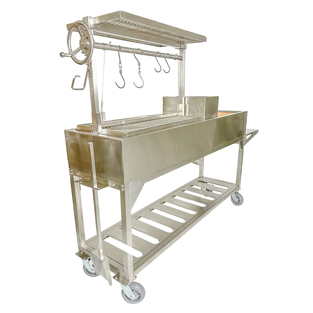 Tagwood Grills Tagwood BBQ Argentine Santa Maria Wood Fire & Charcoal Freestanding with Clamp Grill | 825 sq. in. of total grilling area | BBQ06SS