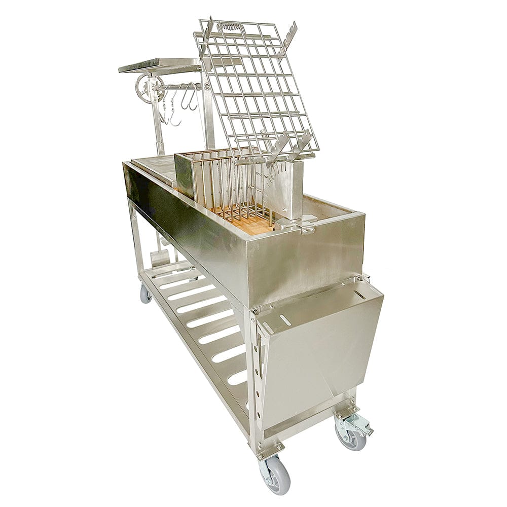 Tagwood Grills Tagwood BBQ Argentine Santa Maria Wood Fire & Charcoal Freestanding with Clamp Grill | 825 sq. in. of total grilling area | BBQ06SS