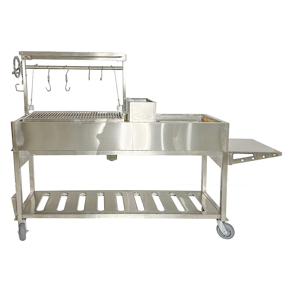 Tagwood Grills Tagwood BBQ Argentine Santa Maria Wood Fire & Charcoal Freestanding with Clamp Grill | 825 sq. in. of total grilling area | BBQ06SS