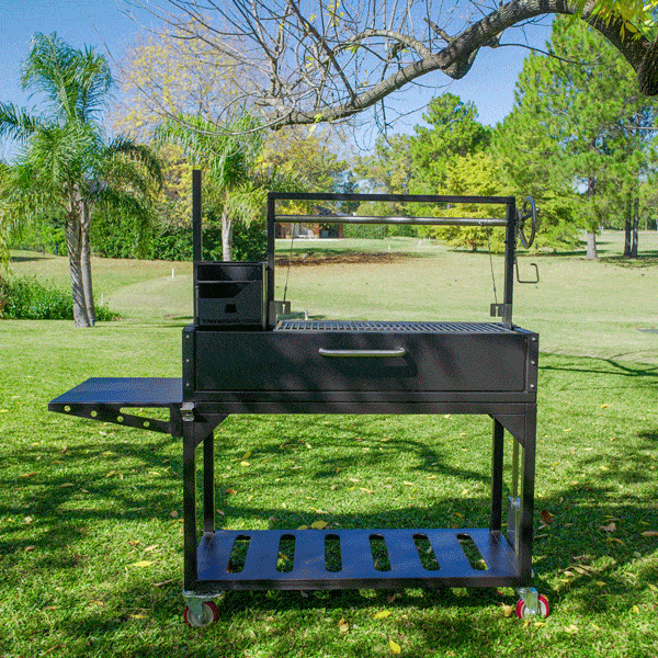 Tagwood Grills Tagwood BBQ Chief Series Argentine Santa Maria Wood Fire &amp; Charcoal Freestanding Grill 1/8 Thickness | 714 sq. in. of total grilling area | BBQ03SI