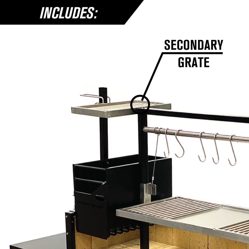 Tagwood Grills Tagwood BBQ Chief Series Argentine Santa Maria Wood Fire & Charcoal Freestanding Grill 1/8 Thickness | 714 sq. in. of total grilling area | BBQ03SI