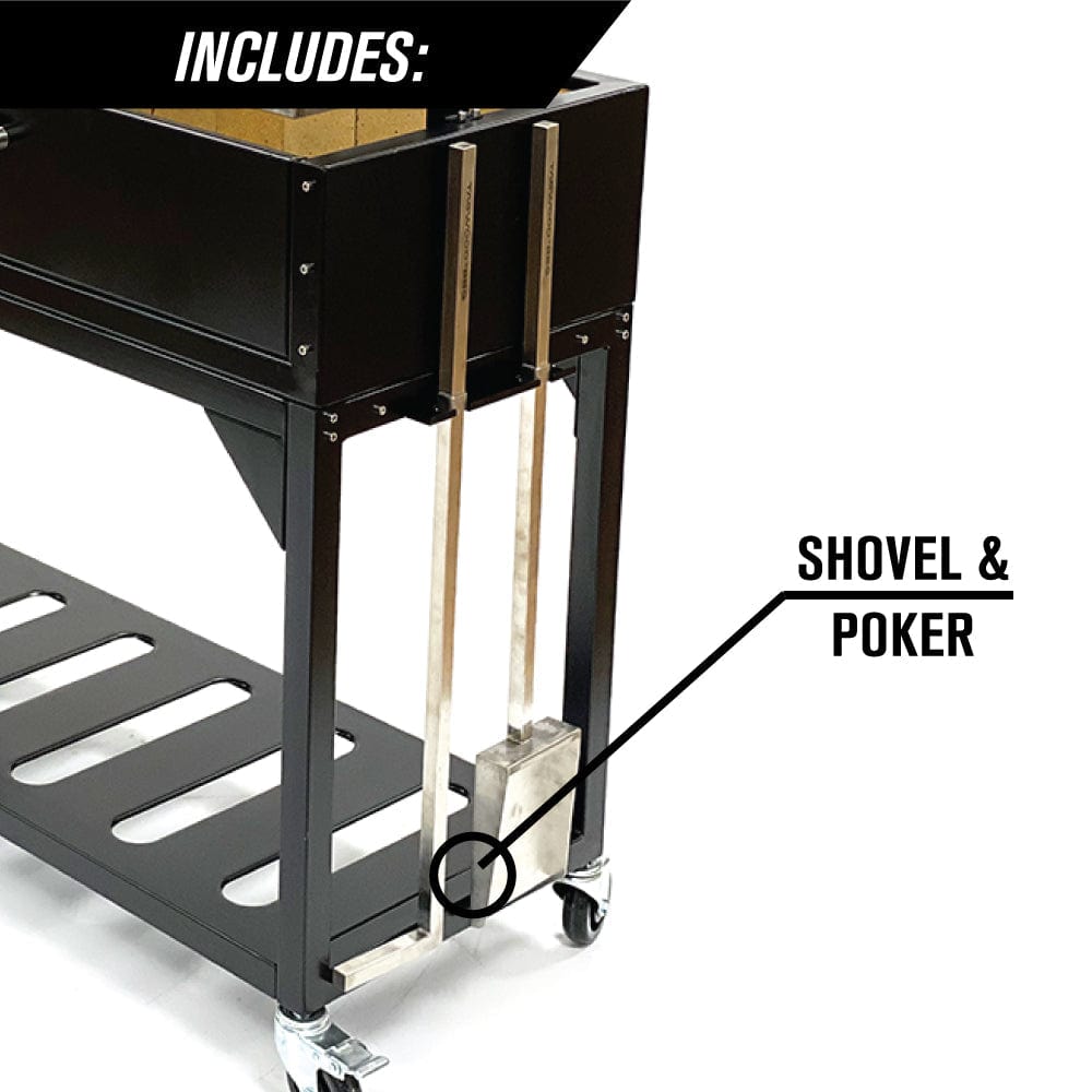 Tagwood Grills Tagwood BBQ Chief Series Argentine Santa Maria Wood Fire & Charcoal Freestanding Grill 1/8 Thickness | 714 sq. in. of total grilling area | BBQ03SI