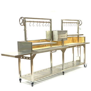 Tagwood Grills Tagwood BBQ Double Argentine Santa Maria Wood Fire & Charcoal Grill | BBQ04SS