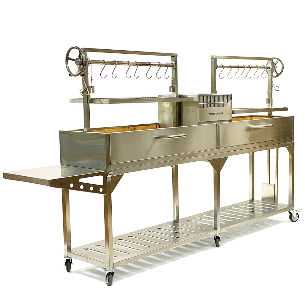 Tagwood Grills Tagwood BBQ Double Argentine Santa Maria Wood Fire & Charcoal Grill | BBQ04SS