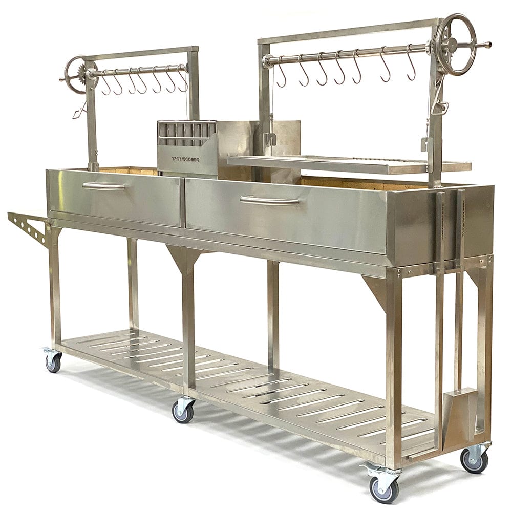 Tagwood Grills Tagwood BBQ Double Argentine Santa Maria Wood Fire & Charcoal Grill | BBQ04SS
