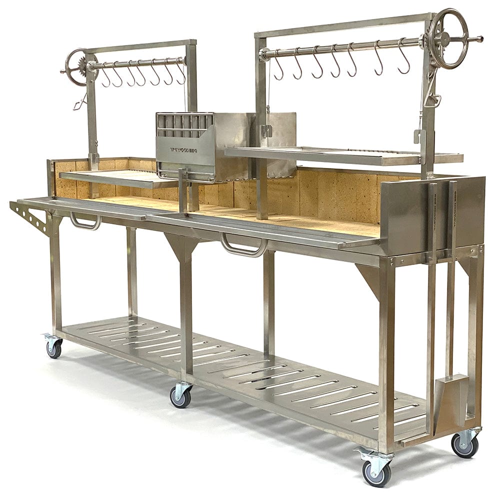 Tagwood Grills Tagwood BBQ Double Argentine Santa Maria Wood Fire & Charcoal Grill | BBQ04SS