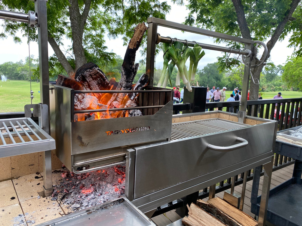 Tagwood Grills Tagwood BBQ Double Argentine Santa Maria Wood Fire & Charcoal Grill | BBQ04SS