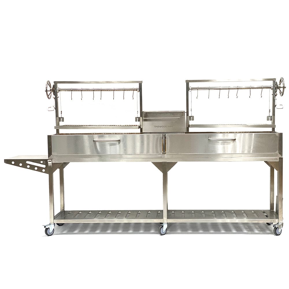 Tagwood Grills Tagwood BBQ Double Argentine Santa Maria Wood Fire & Charcoal Grill | BBQ04SS