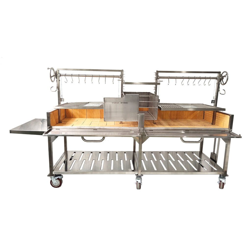 Tagwood Grills Tagwood BBQ Double Argentine Santa Maria Wood Fire & Charcoal Grill | BBQ24SS
