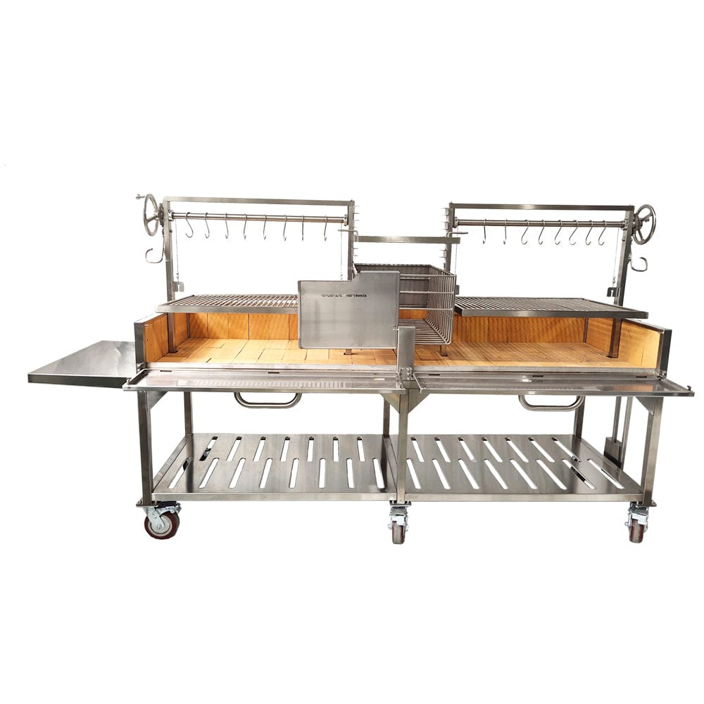 Tagwood Grills Tagwood BBQ Double Argentine Santa Maria Wood Fire & Charcoal Grill | BBQ24SS