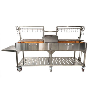 Tagwood Grills Tagwood BBQ Double Argentine Santa Maria Wood Fire & Charcoal Grill | BBQ24SS