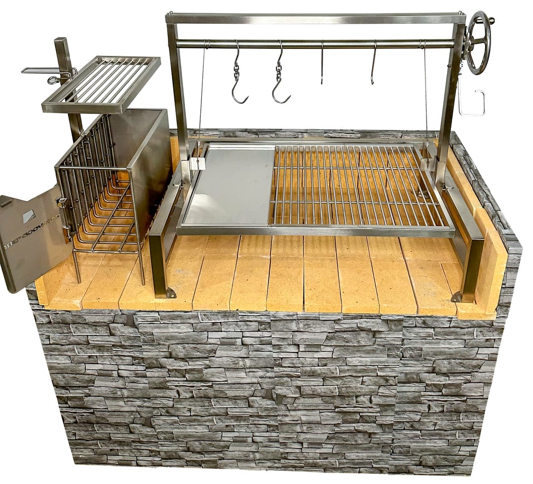 Tagwood Grills Tagwood BBQ Insert Style Argentine Santa Maria Wood Fire & Charcoal Built-in Grill | BBQ09SS