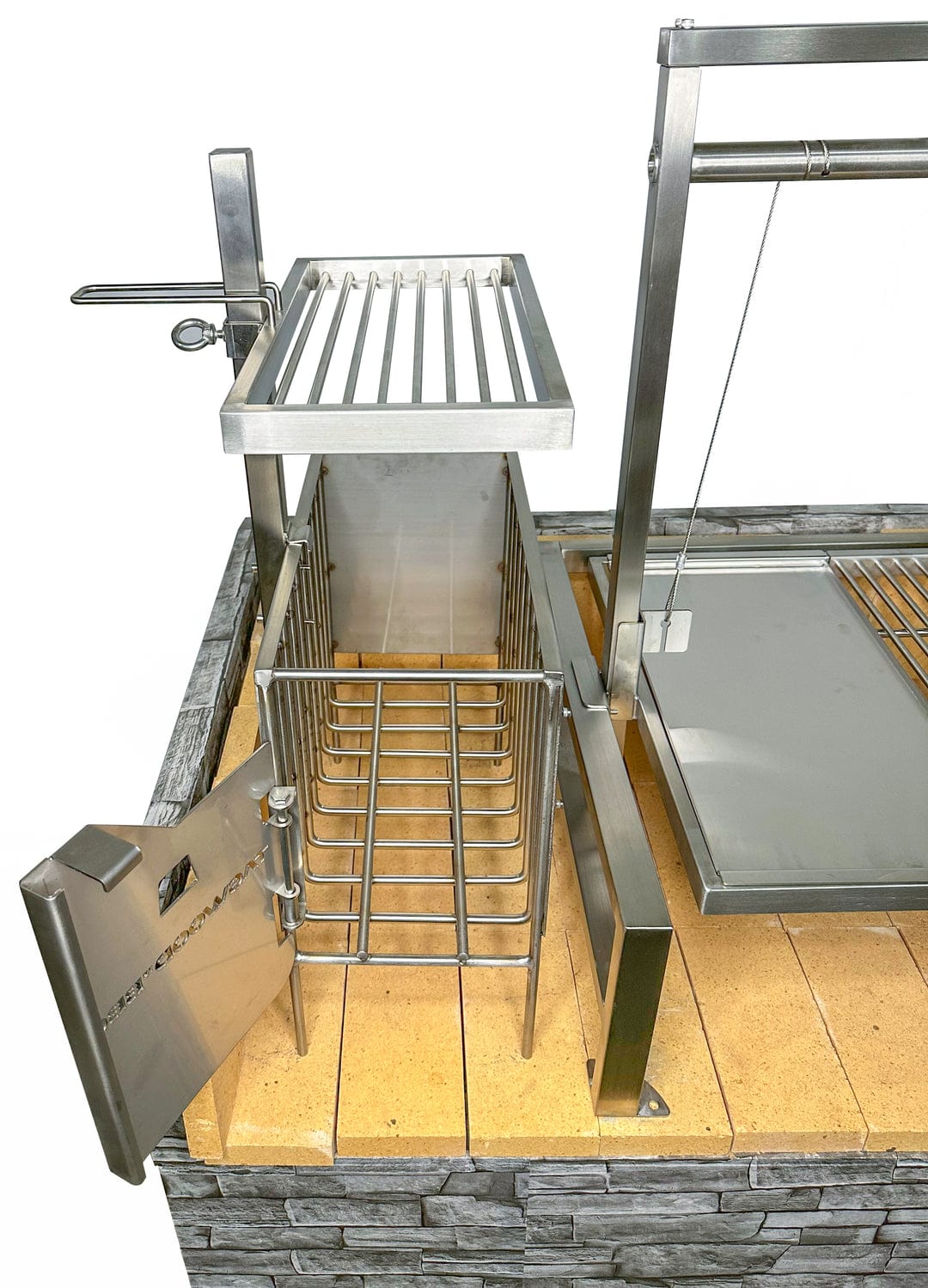 Tagwood Grills Tagwood BBQ Insert Style Argentine Santa Maria Wood Fire & Charcoal Built-in Grill | BBQ09SS