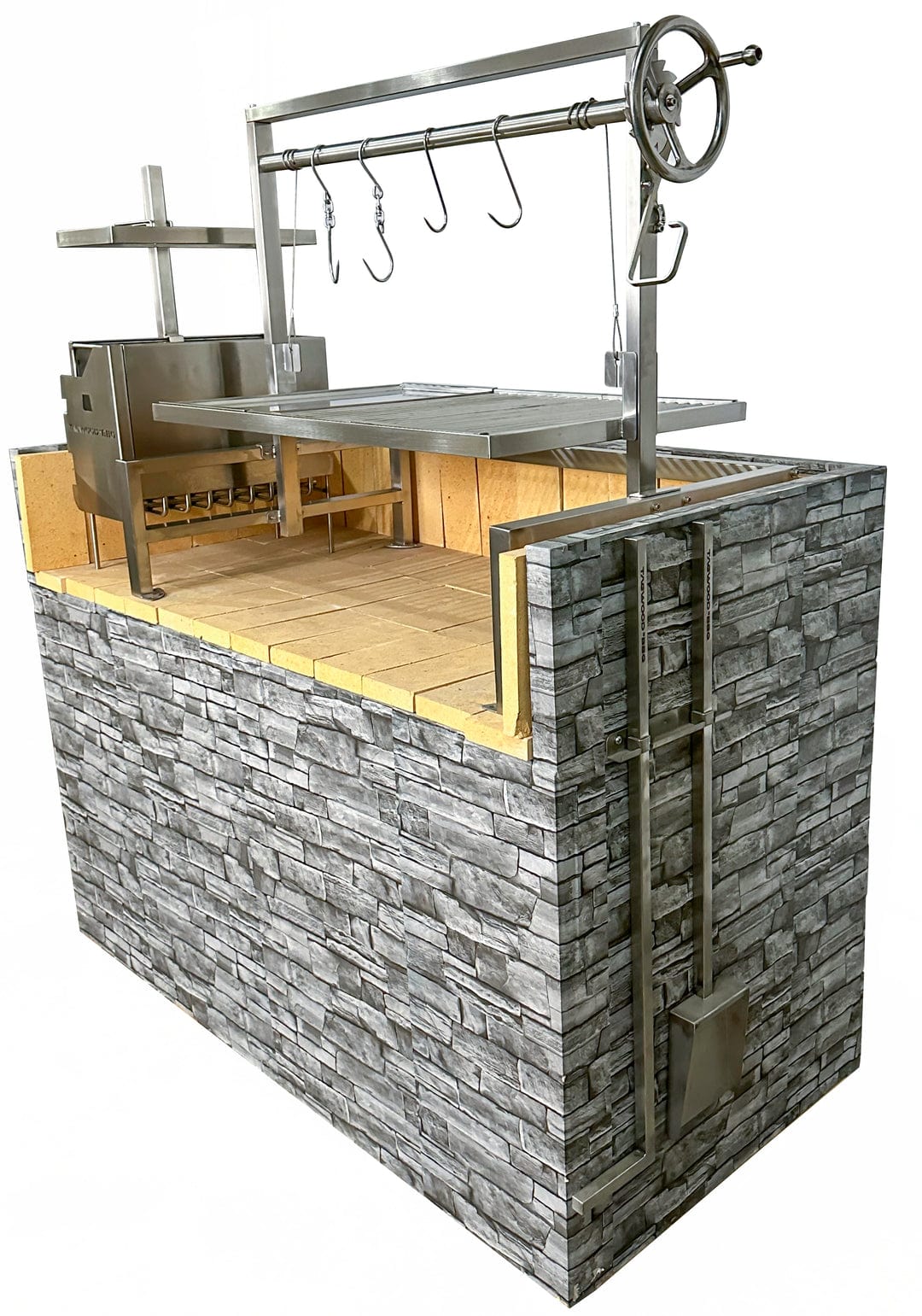 Tagwood Grills Tagwood BBQ Insert Style Argentine Santa Maria Wood Fire & Charcoal Built-in Grill | BBQ09SS