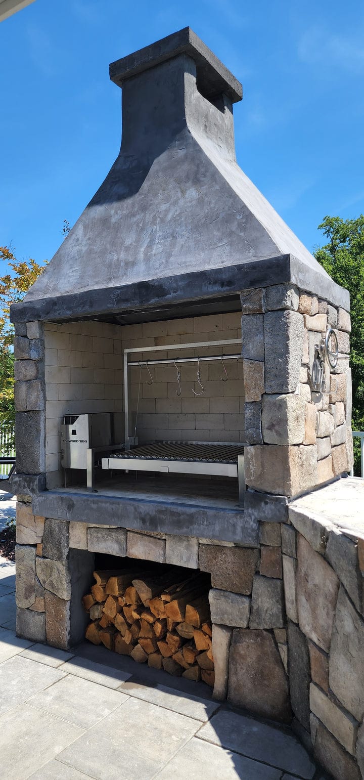 Tagwood Grills Tagwood BBQ Insert Style Argentine Santa Maria Wood Fire & Charcoal Built-in Grill | BBQ09SS