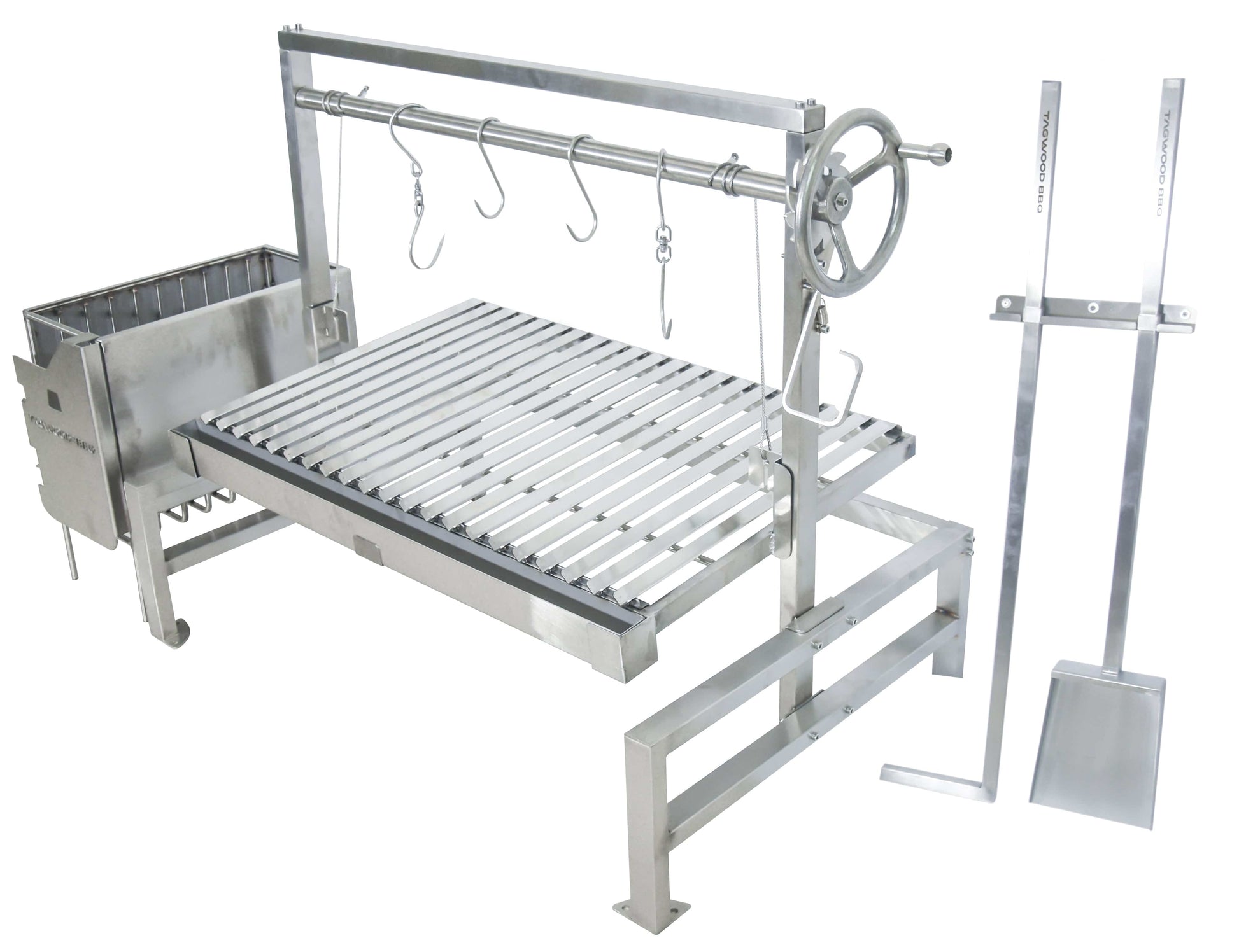 Tagwood Grills Tagwood BBQ Insert Style Argentine Santa Maria Wood Fire & Charcoal Grill | BBQ09SS
