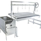Tagwood Grills Tagwood BBQ Insert Style Argentine Santa Maria Wood Fire & Charcoal Grill | BBQ09SS