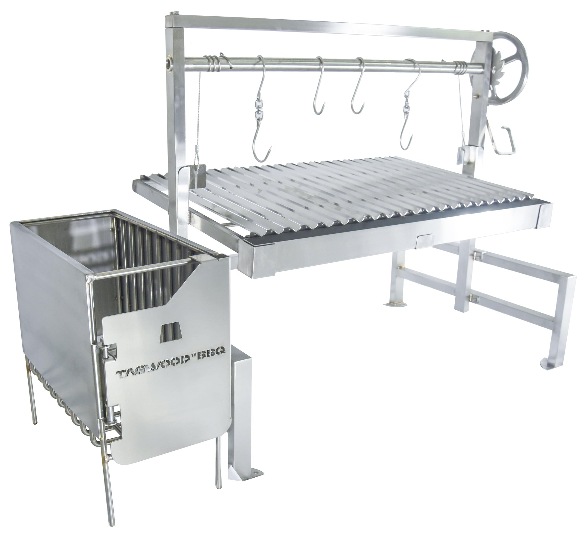 Tagwood Grills Tagwood BBQ Insert Style Argentine Santa Maria Wood Fire & Charcoal Grill | BBQ09SS