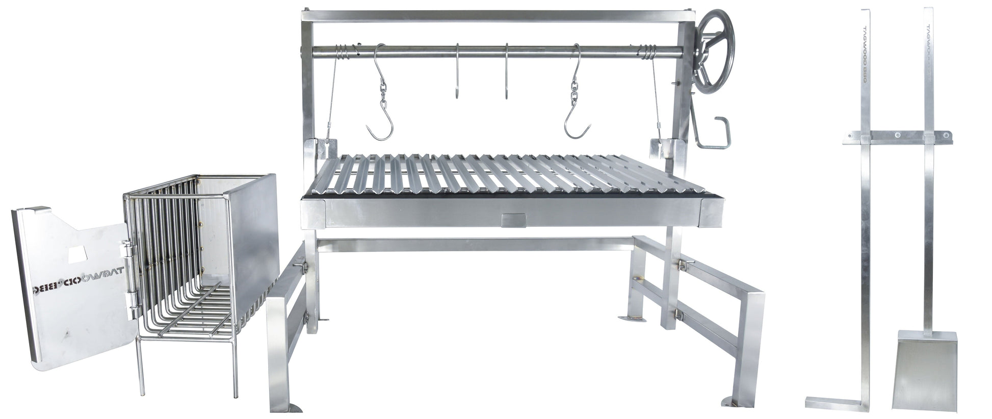 Tagwood Grills Tagwood BBQ Insert Style Argentine Santa Maria Wood Fire & Charcoal Grill | BBQ09SS