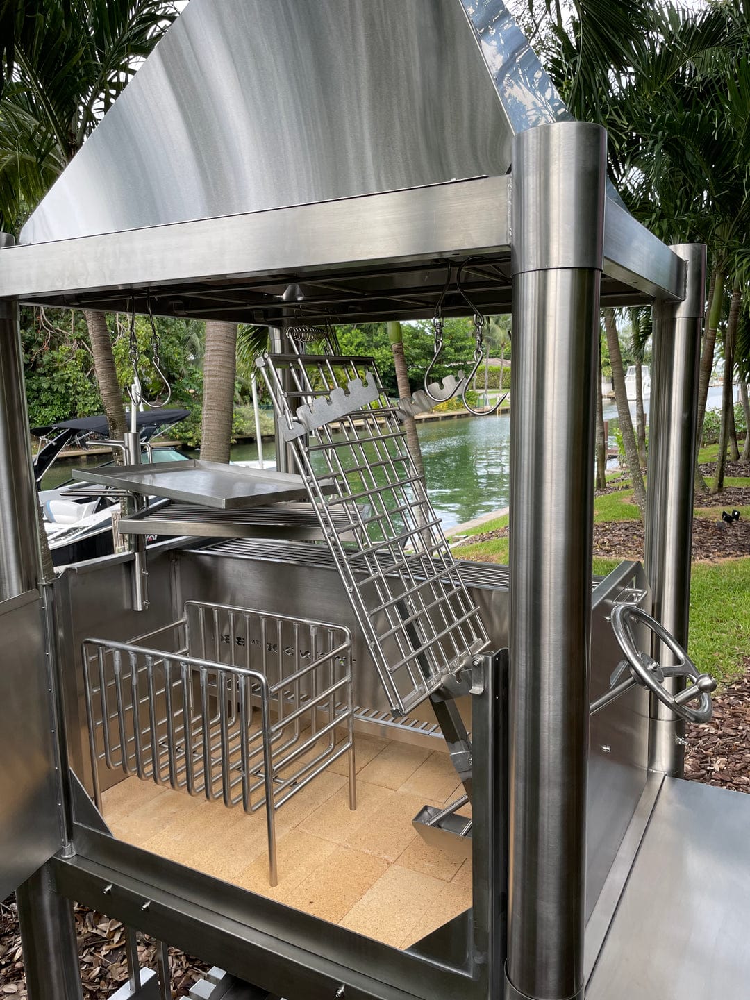 Tagwood Grills Tagwood BBQ the Beast Argentine Wood Fire & Charcoal Grill all Stainless Steel | BBQ02SS