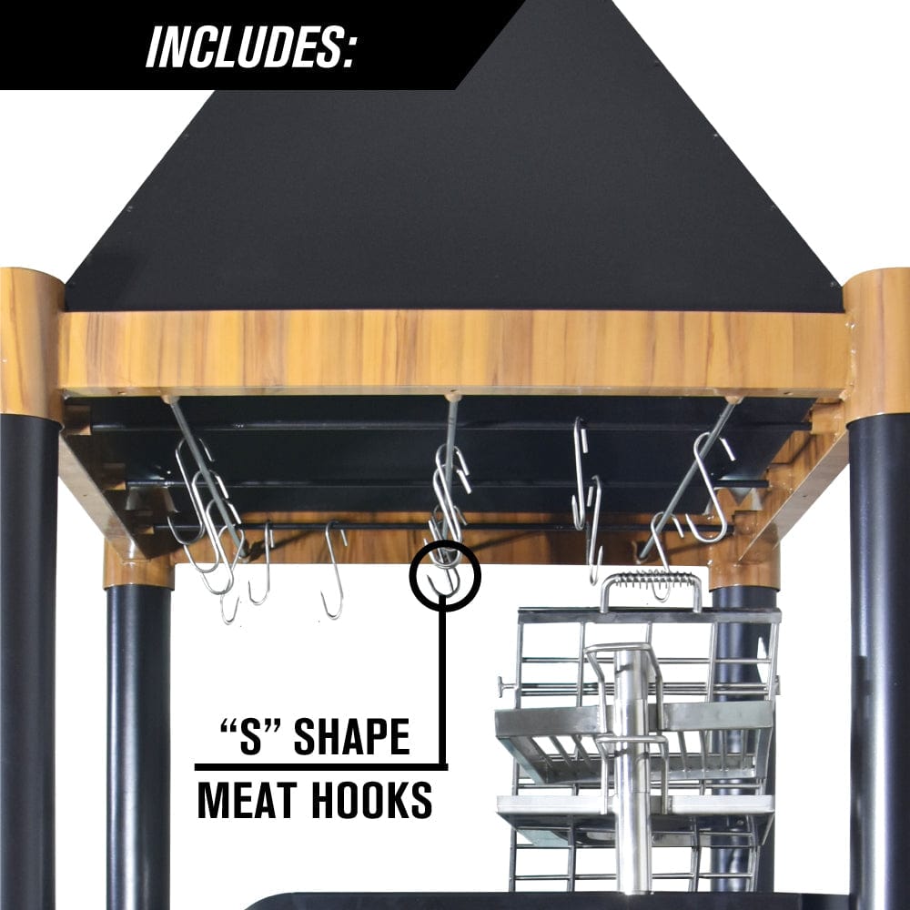 Tagwood Grills Tagwood BBQ the Beast Argentine Wood Fire & Charcoal Grill | Stainless steel and Acacia wood | BBQ02SI