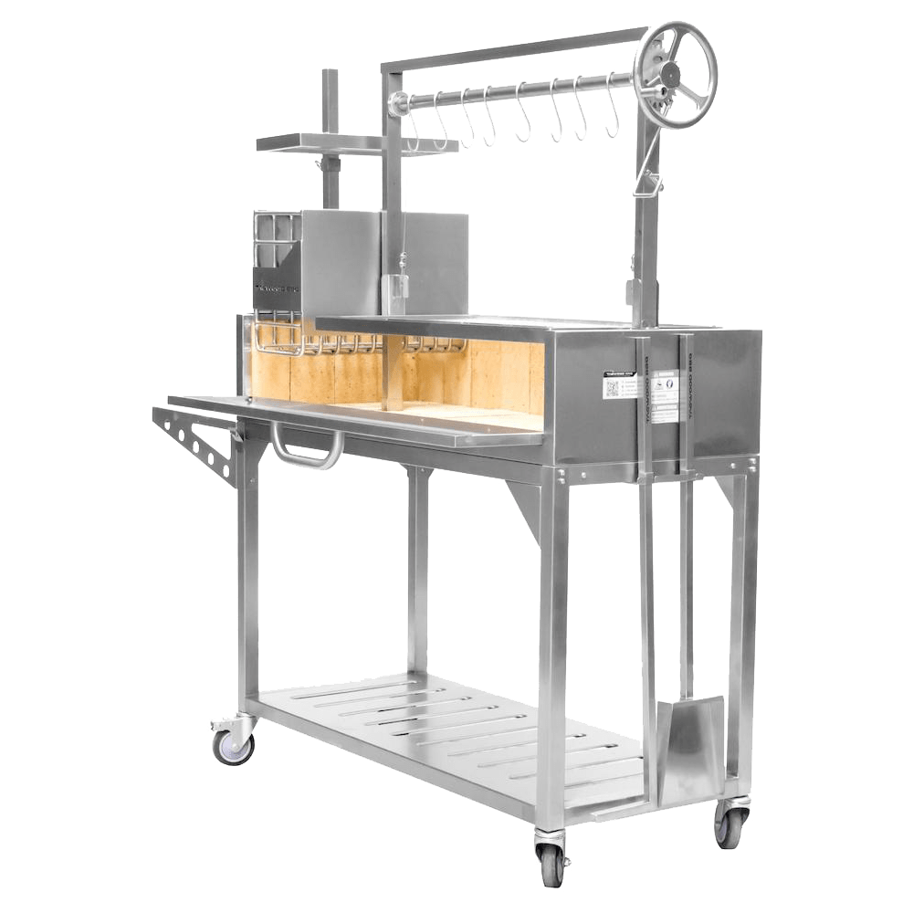 Tagwood Grills Tagwood BBQ Ultimate Series Argentine Santa Maria Wood Fire & Charcoal Freestanding Grill | 714 sq. in. of total grilling area | BBQ03SS
