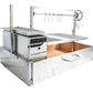 Tagwood Grills Tagwood BBQ XL Argentine Wood Fire & Charcoal Grill Built-in Grill | 1,117 sq. in. of total grilling area | BBQ25SS