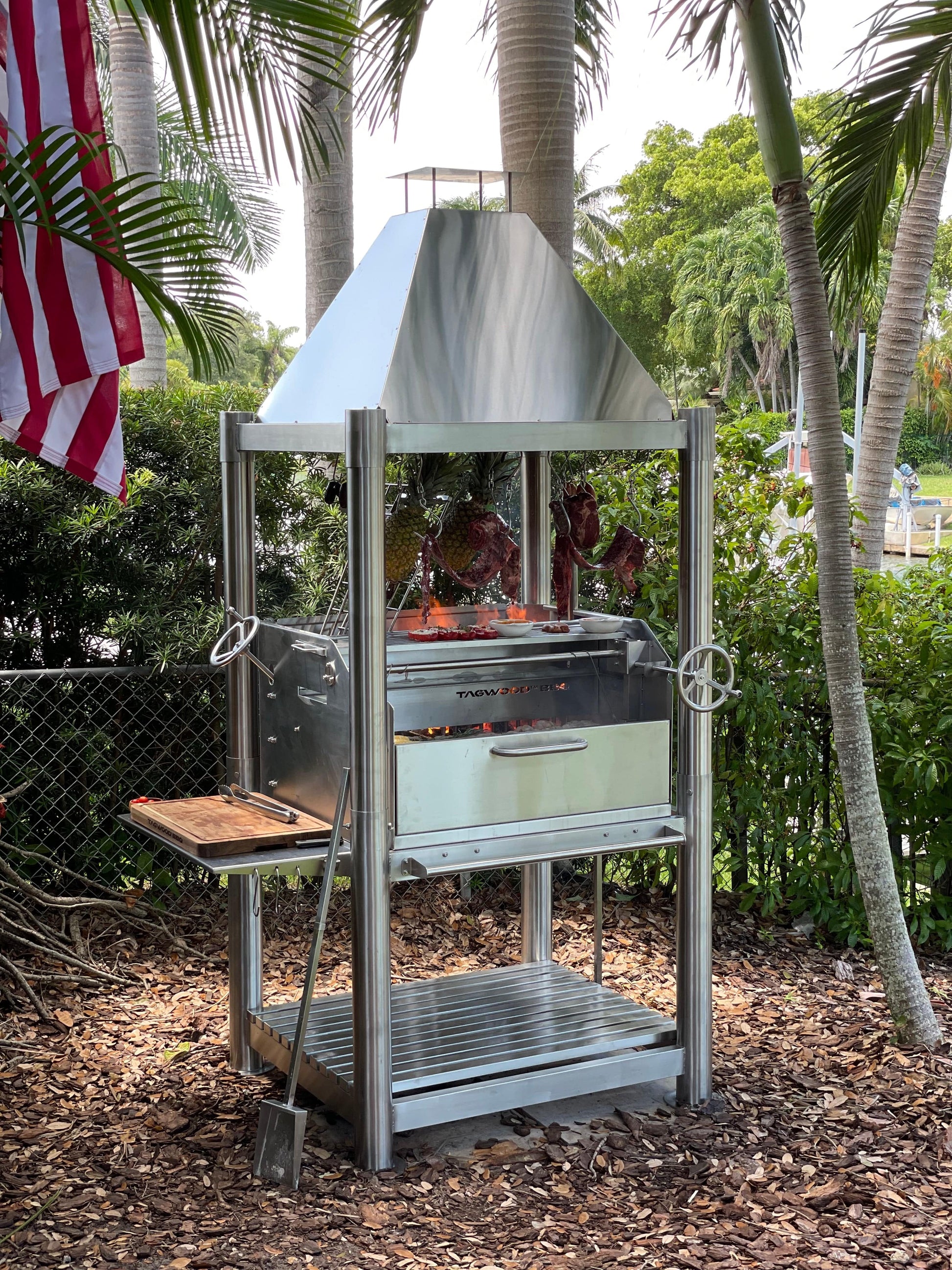 Tagwood Tagwood BBQ Argentine Wood Fire & Charcoal Grill all Stainless Steel | BBQ02SS