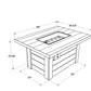 The Outdoor Great Room Fire Features The Outdoor Great Room Alcott Rectangular Gas Fire Pit Table / ALC-1224