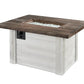 The Outdoor Great Room Fire Features The Outdoor Great Room Alcott Rectangular Gas Fire Pit Table / ALC-1224