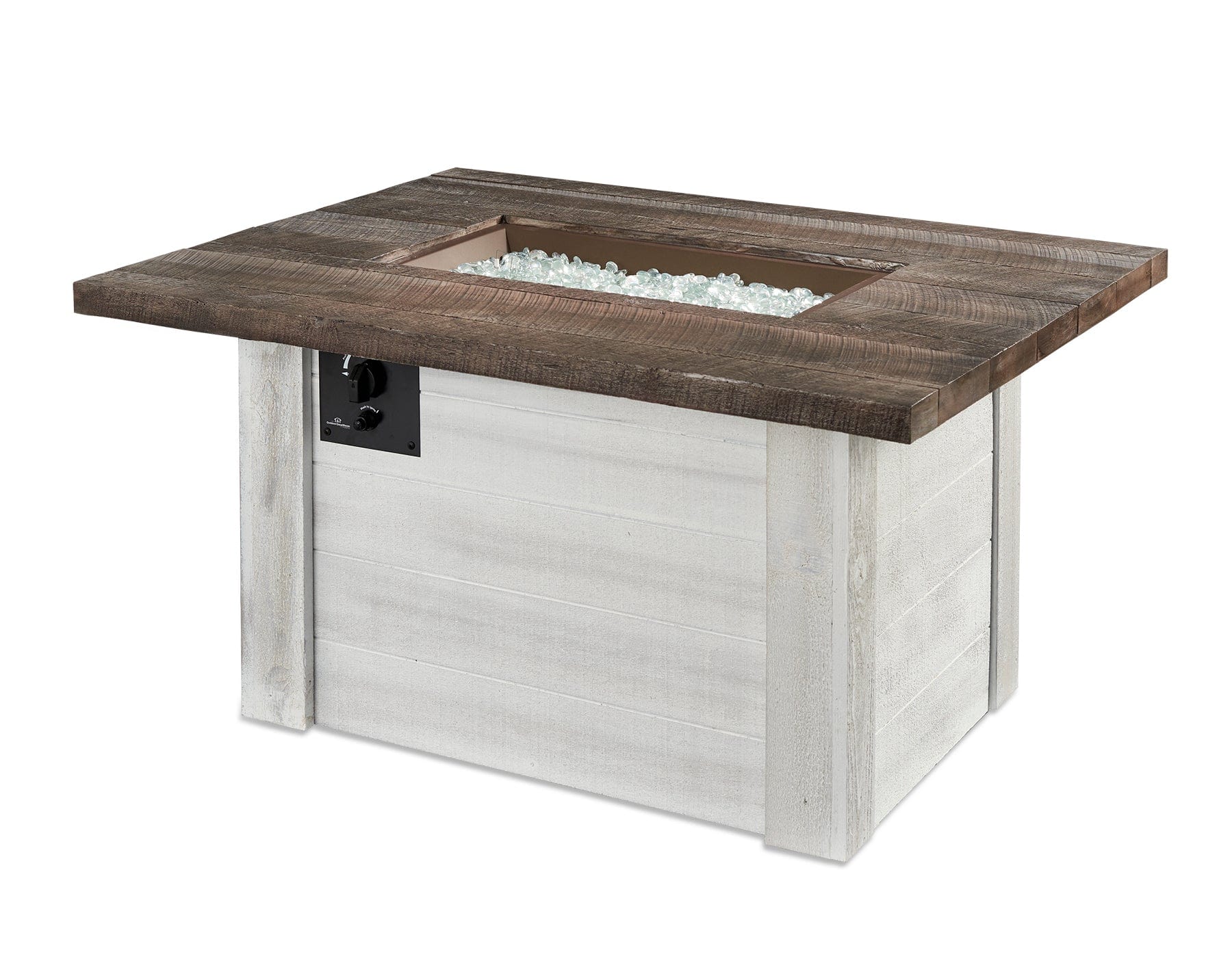 The Outdoor Great Room Fire Features The Outdoor Great Room Alcott Rectangular Gas Fire Pit Table / ALC-1224