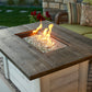 The Outdoor Great Room Fire Features The Outdoor Great Room Alcott Rectangular Gas Fire Pit Table / ALC-1224