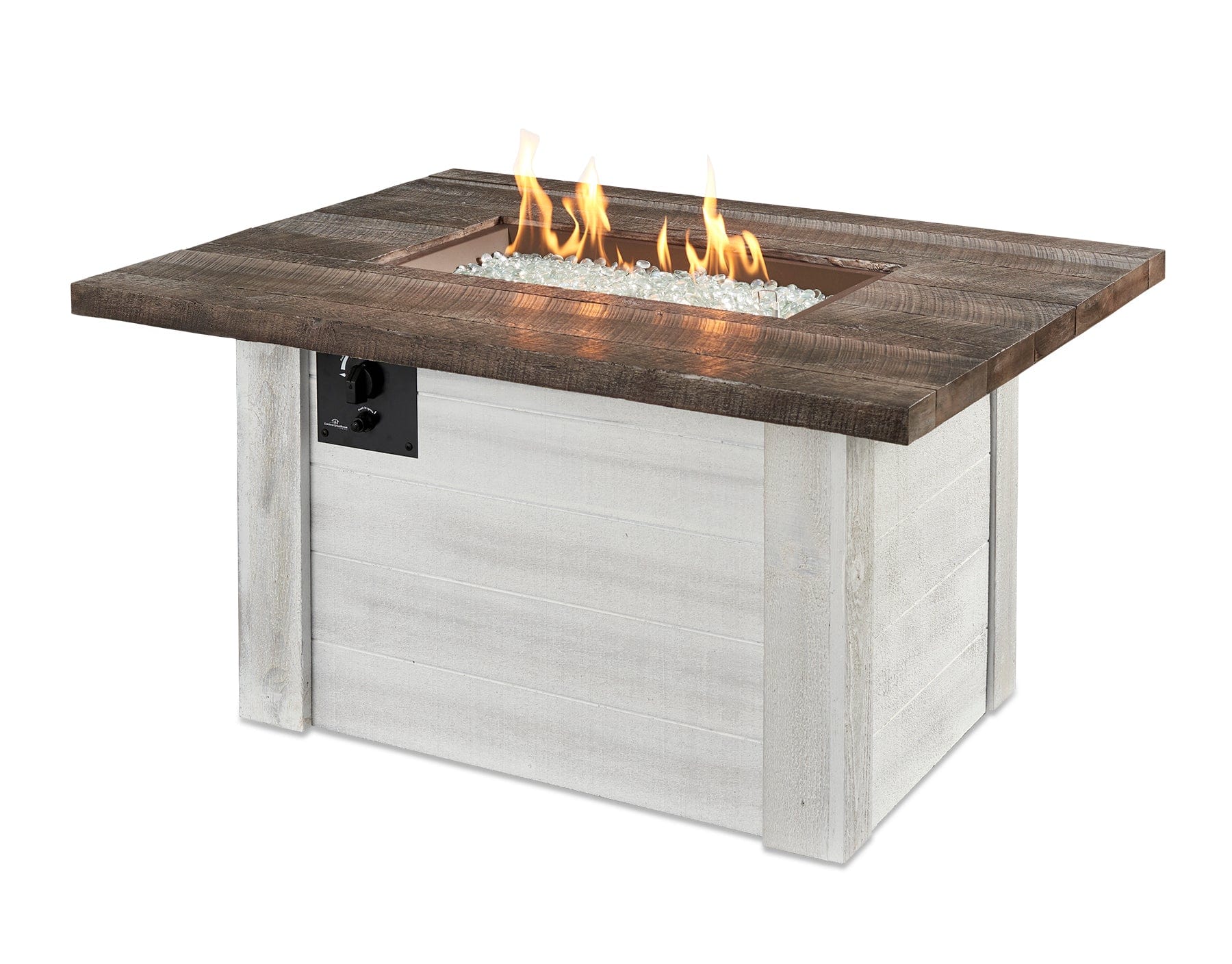 The Outdoor Great Room Fire Features The Outdoor Great Room Alcott Rectangular Gas Fire Pit Table / ALC-1224