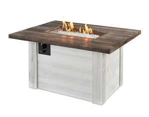 The Outdoor Great Room Fire Features The Outdoor Great Room Alcott Rectangular Gas Fire Pit Table / ALC-1224