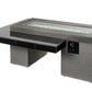 The Outdoor Great Room Fire Features The Outdoor Great Room Black or Brown Uptown Linear Gas Fire Pit Table / UPT-1242, UPT-1242-BRN