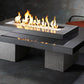 The Outdoor Great Room Fire Features The Outdoor Great Room Black or Brown Uptown Linear Gas Fire Pit Table / UPT-1242, UPT-1242-BRN