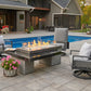 The Outdoor Great Room Fire Features The Outdoor Great Room Black or Brown Uptown Linear Gas Fire Pit Table / UPT-1242, UPT-1242-BRN
