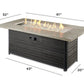 The Outdoor Great Room Fire Features The Outdoor GreatRoom Cedar Ridge Linear Gas Fire Pit Table / CR-1242-K