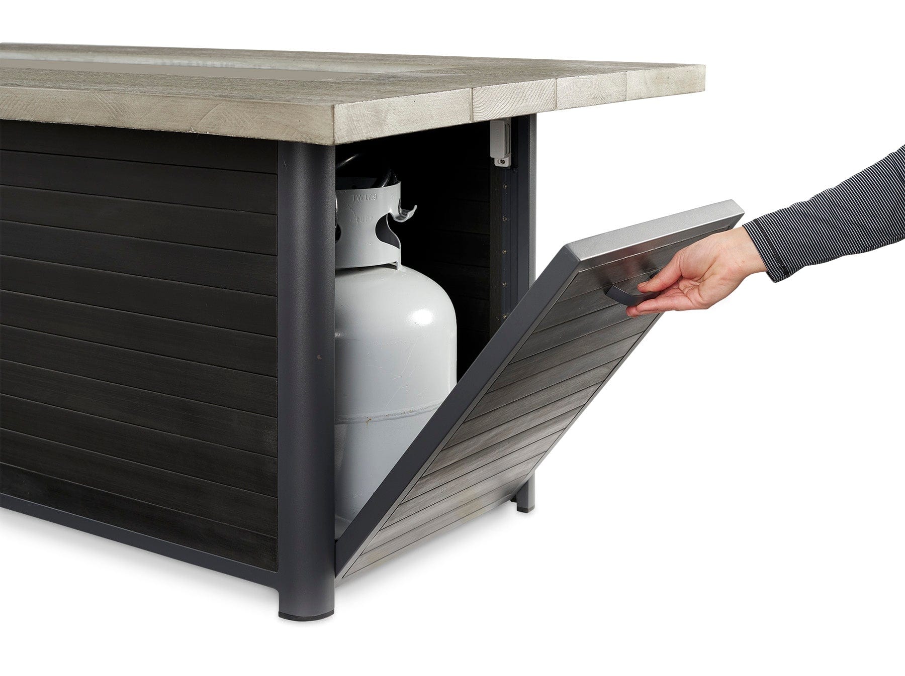The Outdoor Great Room Fire Features The Outdoor GreatRoom Cedar Ridge Linear Gas Fire Pit Table / CR-1242-K