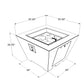 The Outdoor Great Room Fire Features The Outdoor GreatRoom Cove Square Gas Fire Pit Bowl / CV-2424