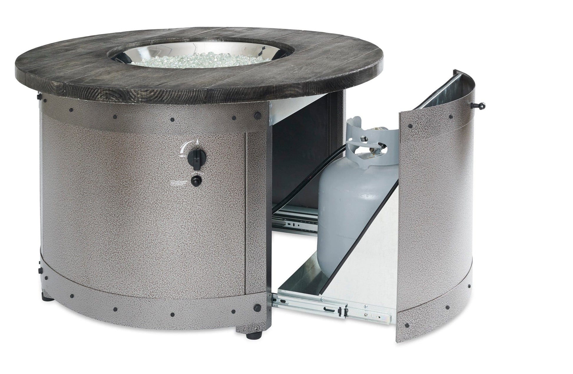 The Outdoor Great Room Fire Features The Outdoor GreatRoom Edison Round Gas Fire Pit Table / ED-20