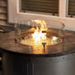 The Outdoor Great Room Fire Features The Outdoor GreatRoom Edison Round Gas Fire Pit Table / ED-20