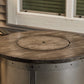 The Outdoor Great Room Fire Features The Outdoor GreatRoom Edison Round Gas Fire Pit Table / ED-20