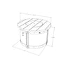 The Outdoor Great Room Fire Features The Outdoor GreatRoom Edison Round Gas Fire Pit Table / ED-20