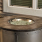 The Outdoor Great Room Fire Features The Outdoor GreatRoom Edison Round Gas Fire Pit Table / ED-20