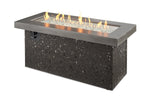 The Outdoor Great Room Fire Features The Outdoor GreatRoom Grey Key Largo Linear Gas Fire Pit Table / KL-1242-MM